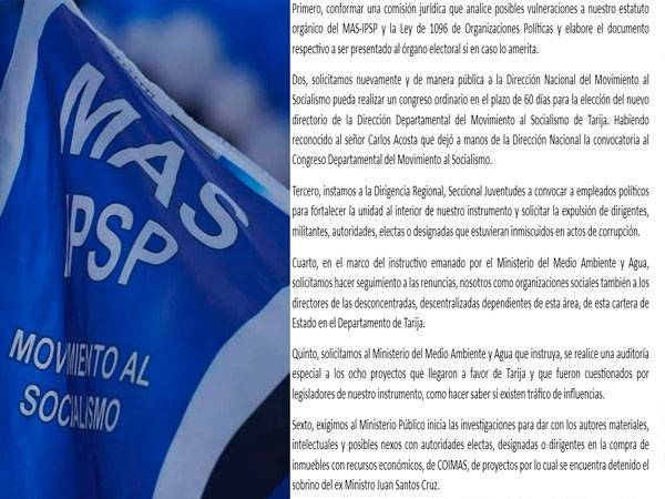 Pronunciamiento MAS
