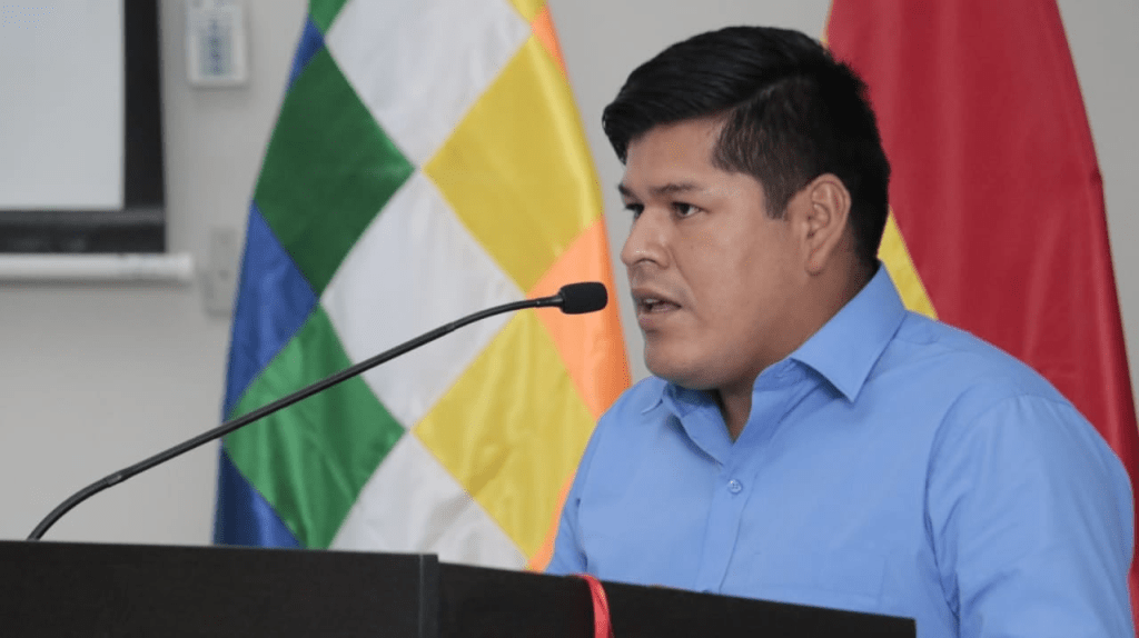 Viceministro de defensa social y sustancias controladas, Jaime Mamani