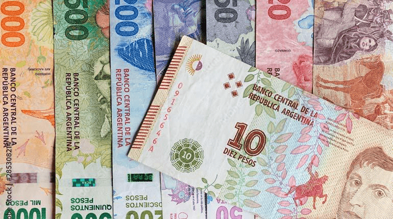 Billetes de 10 mil pesos Argentinos