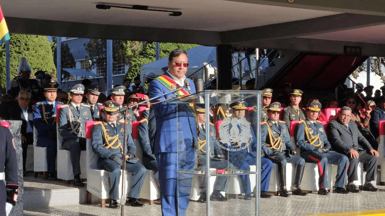 Luis Arce en el Colegio Militar de Ejército