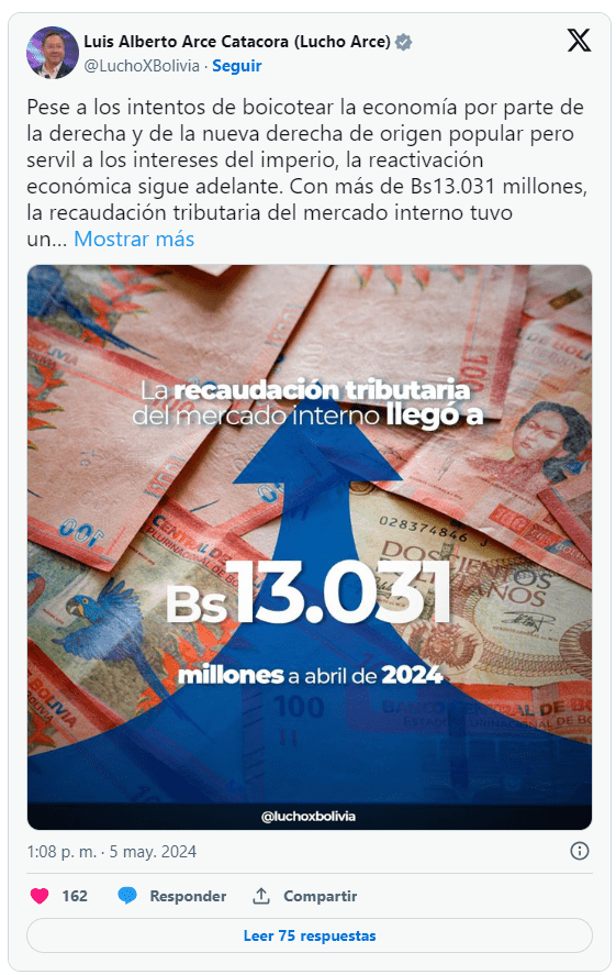 X Luis Arce Presidente