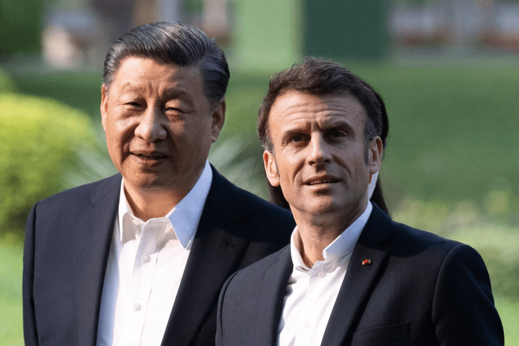 Xi Jinping y Macron