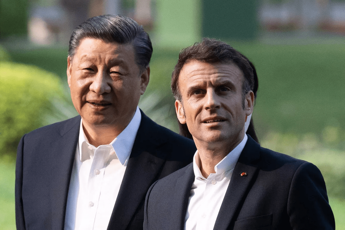 Xi Jinping y Macron