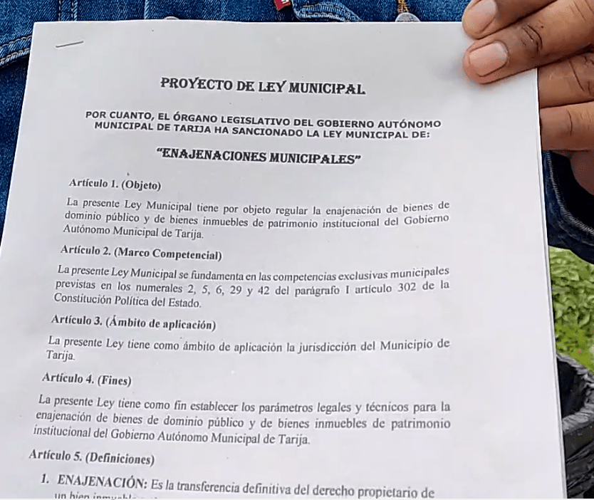 Proyecto Ley Enajenación