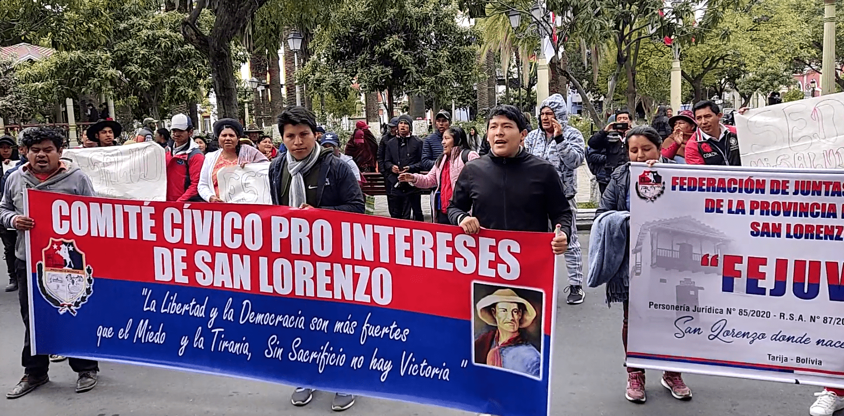 Marchas de San Lorenzo en Gobernación